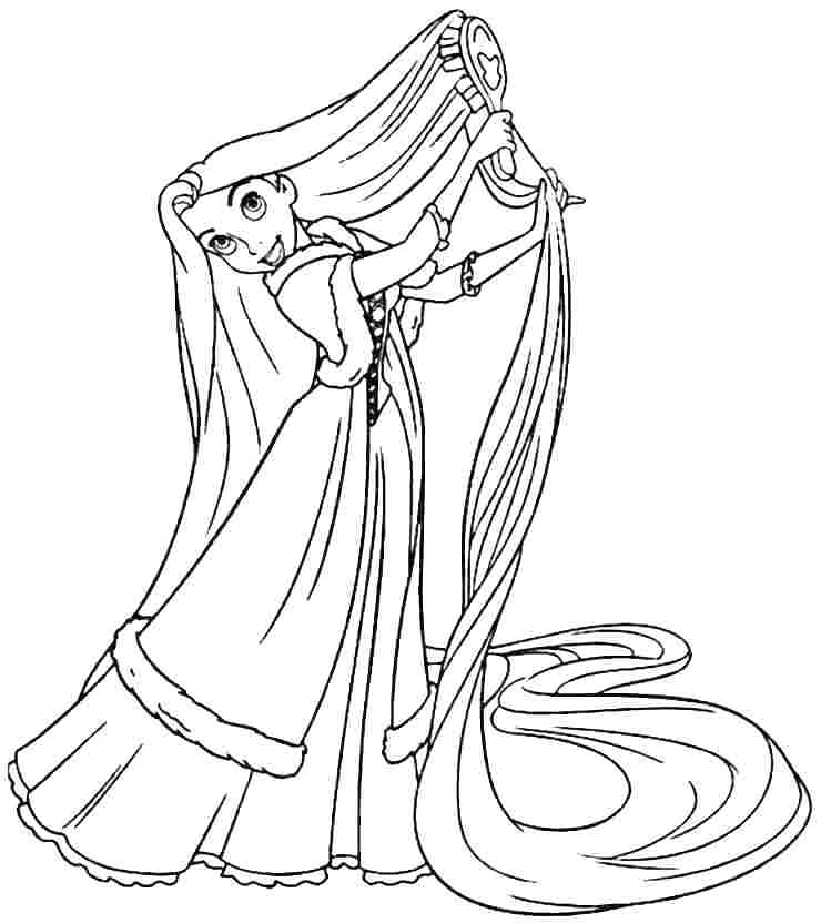 Rapunzel Printable Coloring Pages at GetColorings.com | Free printable ...