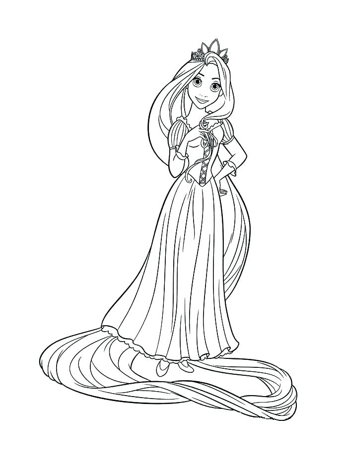 Rapunzel Tangled Coloring Pages at GetColorings.com | Free printable ...