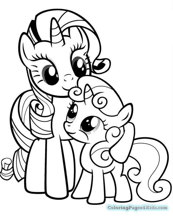 Rarity Coloring Pages