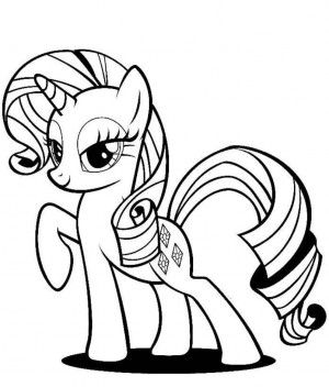 300x352 My Little Pony Coloring Pages Rarity Crafting Mi