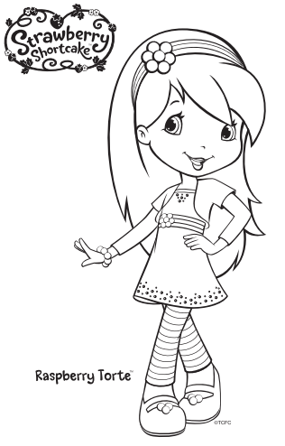 Raspberry Coloring Page
