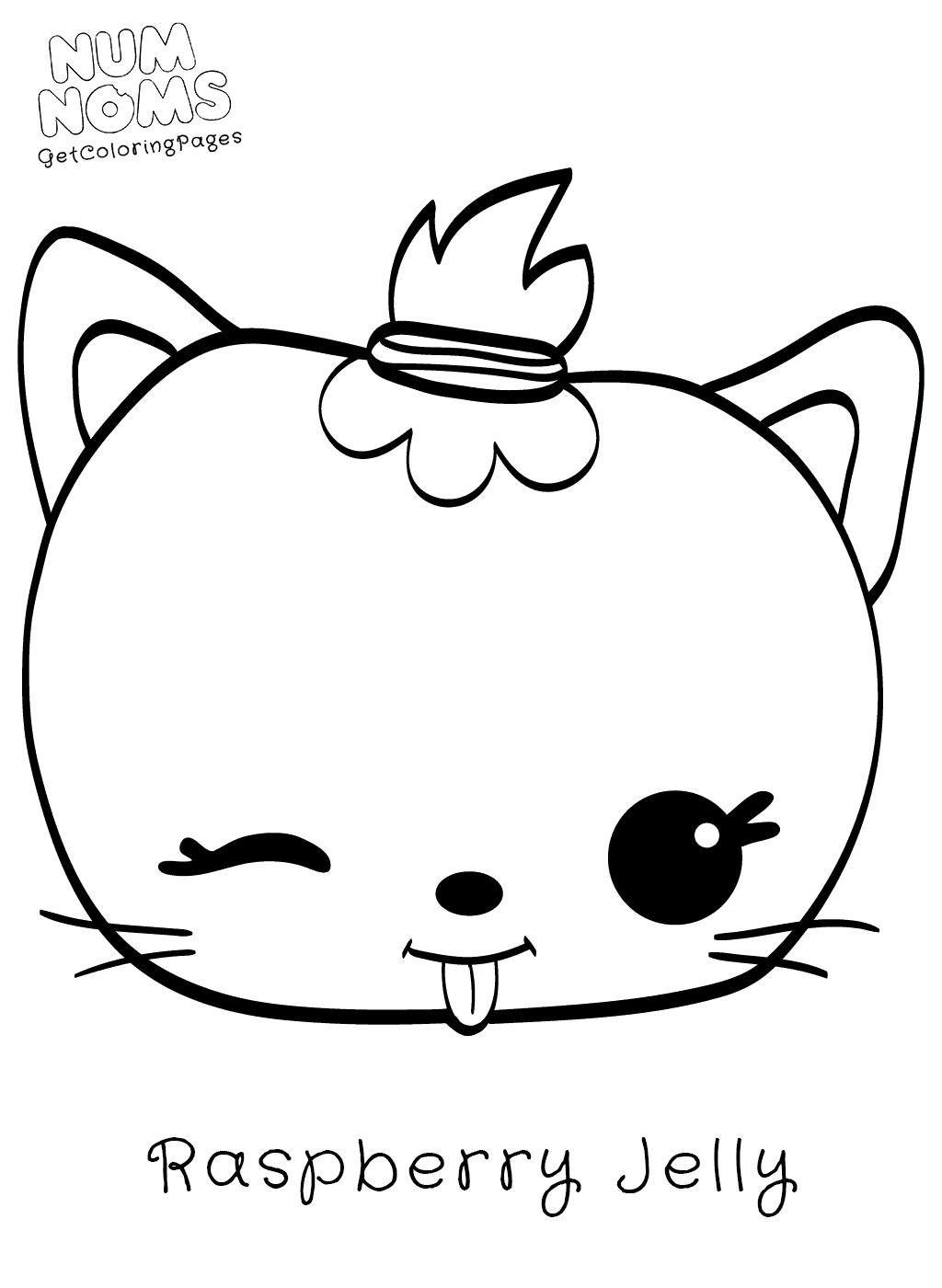 1024x1400 Num Noms Coloring Page Raspberry Jelly