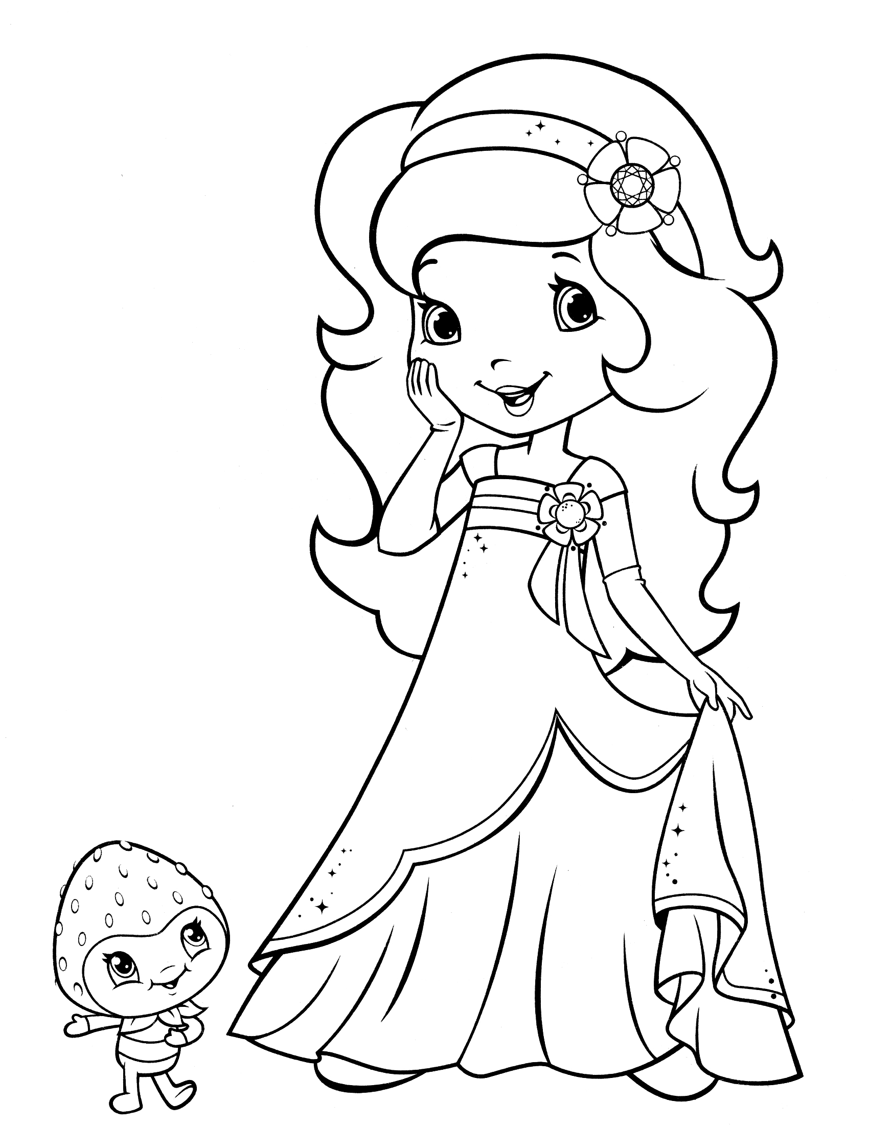 Raspberry Torte Coloring Pages