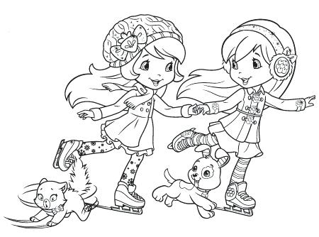 450x334 Strawberry Shortcake And Friends Coloring Pages Activities Archive