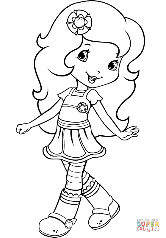 558x800 Strawberry Shortcake Coloring Games Raspberry Torte