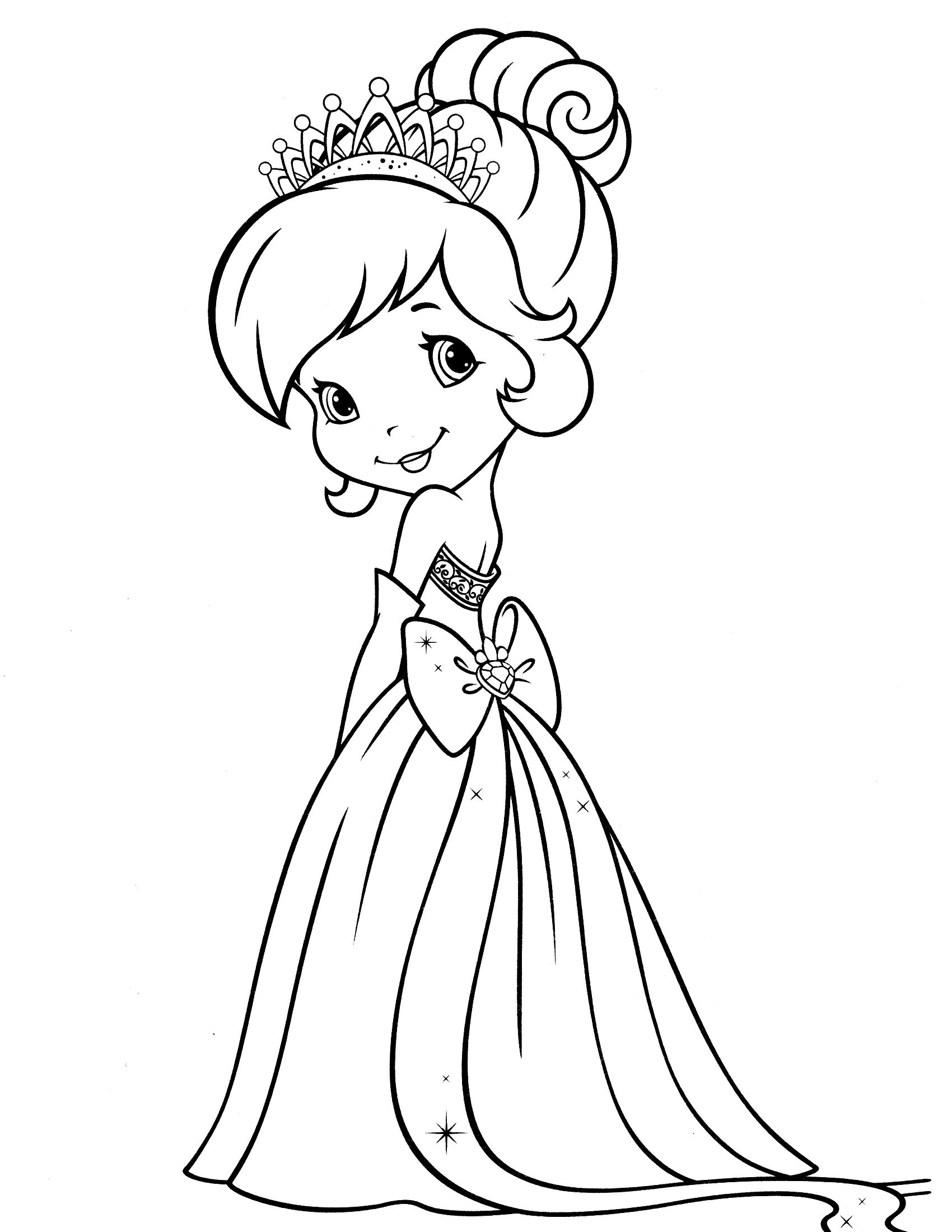 1700x2200 Strawberry Shortcake And Friends Coloring Pages To Print