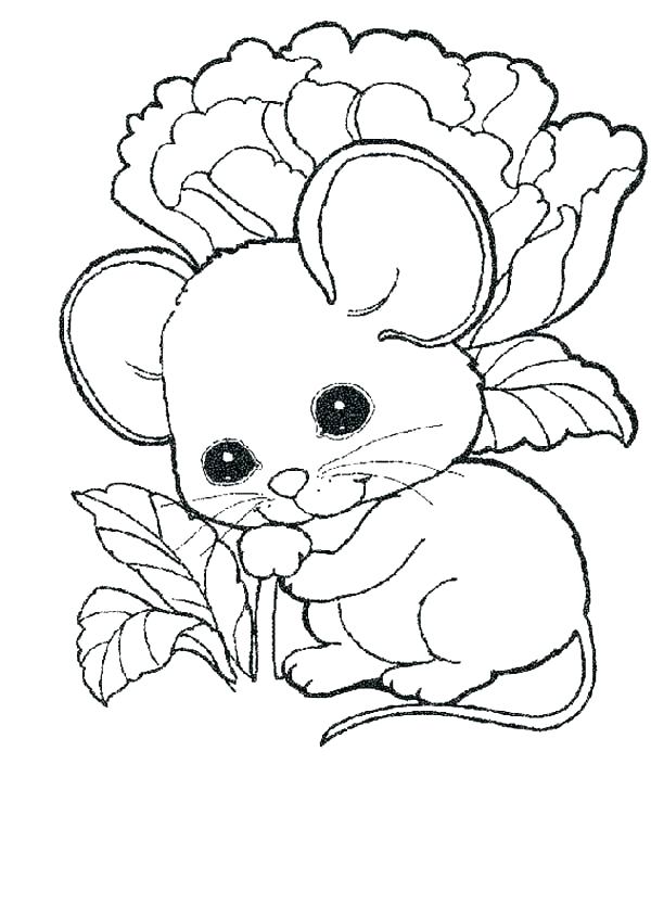 600x845 Rat Coloring Pages Rat Coloring Pages Baby Coloring Page Cute