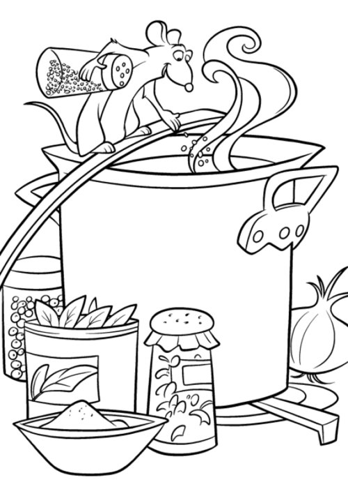 500x691 Ratatouille Coloring Pages For Kids Gtgt Disney Coloring Pages