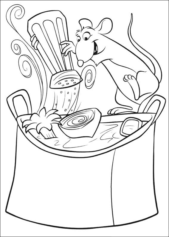 567x794 Ratatouille Coloring Page