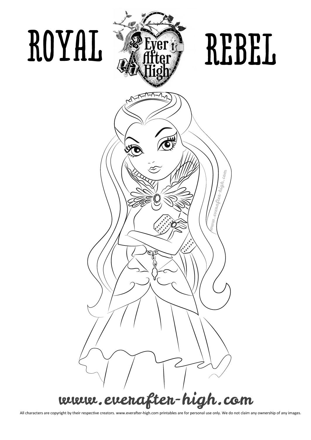 1063x1504 Ever After High Raven Queen Coloring Page.jpg Pixels