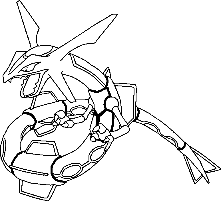 Rayquaza Coloring Pages 774x705 Rayquaza Coloring Pages