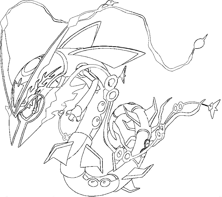 Coloring Page Mega Evolved Pokemon Mega Rayquaza 384 384 875x775 Coloring Page Mega Evolved Pokemon Mega Rayquaza 384 384