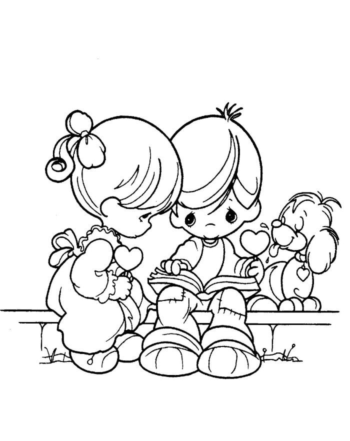 Precious Moments Boy And Girl Reads Book Coloring Pages Precious 700x882 Precious Moments Boy And Girl Reads Book Coloring Pages Precious