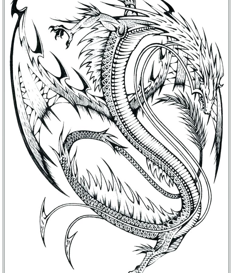Dragon Coloring Pages For Adults And Kids Dragon 2 Printable 768x900 Dragon Coloring Pages For Adults And Kids Dragon 2 Printable