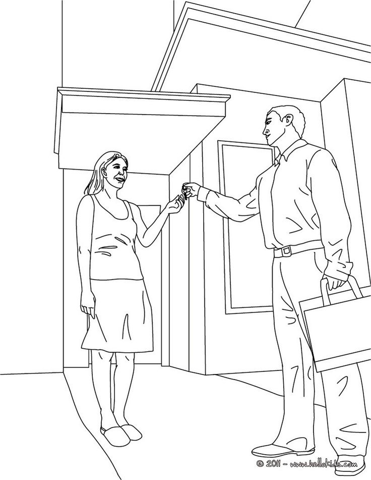 Real Estate Coloring Pages