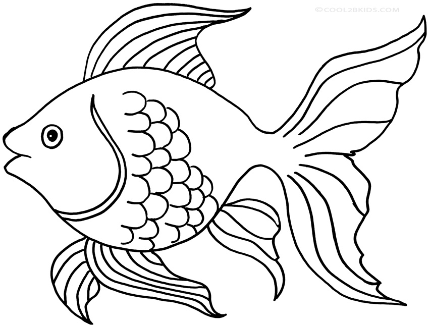 Printable Goldfish Coloring Pages For Kids Cool2bkids 850x644 Printable Goldfish Coloring Pages For Kids Cool2bkids