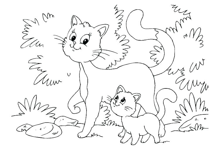 750x531 Baby Kitten Coloring Pages Baby Kitten Coloring Pages Kitten Color