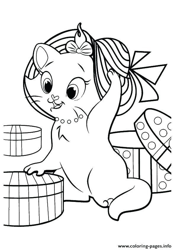 595x842 Kitten Pictures To Color Free Cutest Kitten Coloring Pages Cute