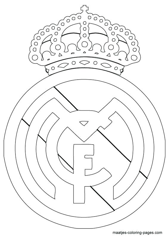 Real Madrid Logo Coloring Pages 564x798 Real Madrid Logo Coloring Pages