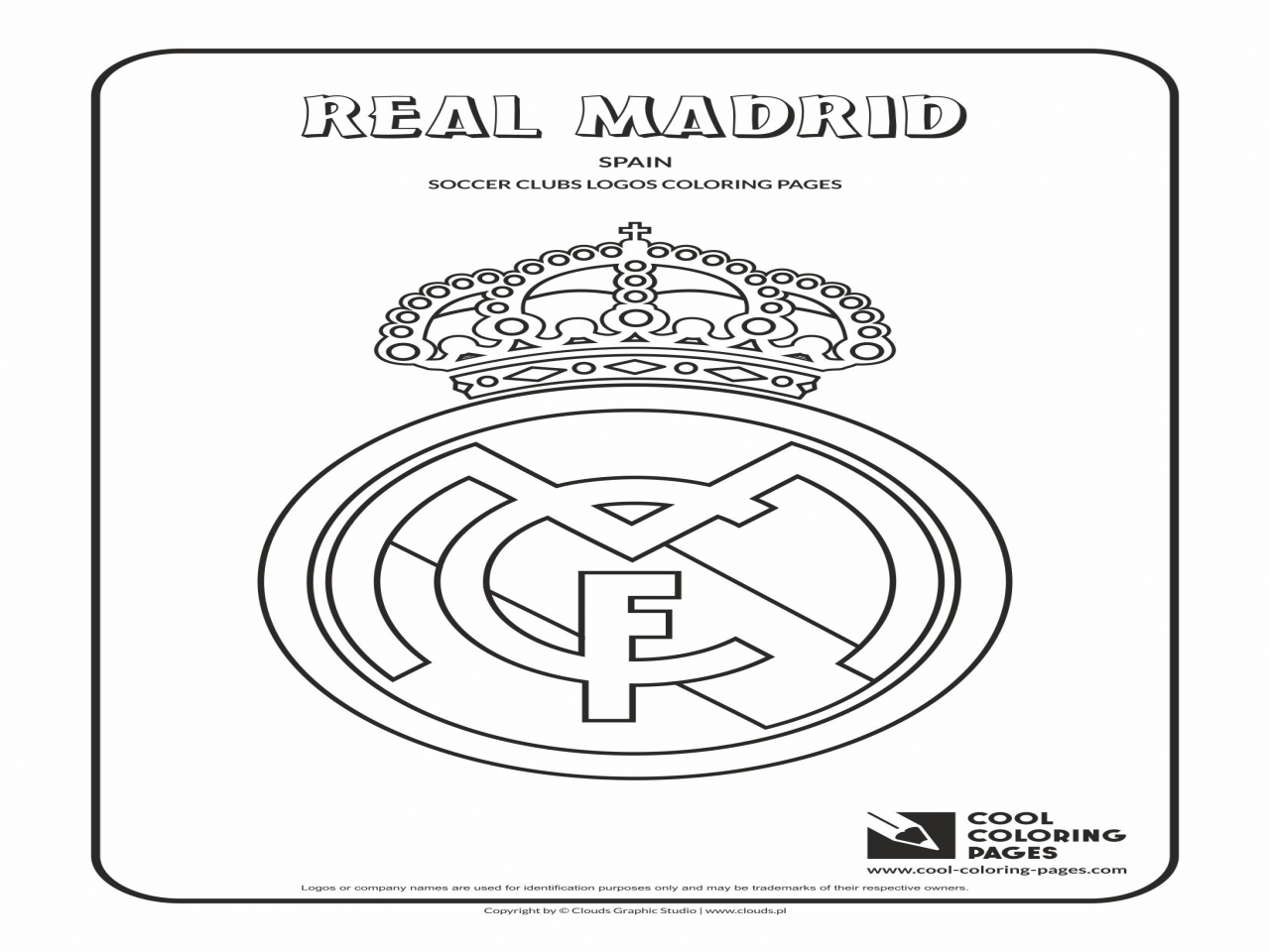 Real Madrid Logo Coloring Pages at GetColorings.com | Free printable ...