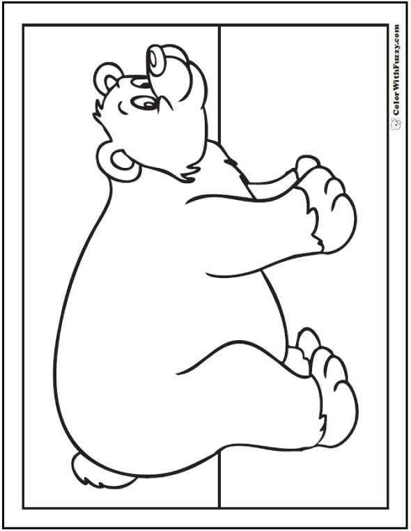 Bear Coloring Pages Grizzlies, Koalas, Pandas, Polar, And Teddy 590x762 Bear Coloring Pages Grizzlies, Koalas, Pandas, Polar, And Teddy
