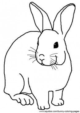 Bunny Coloring Pages Rabbit, Embroidery And Stenciling 260x369 Bunny Coloring Pages Rabbit, Embroidery And Stenciling