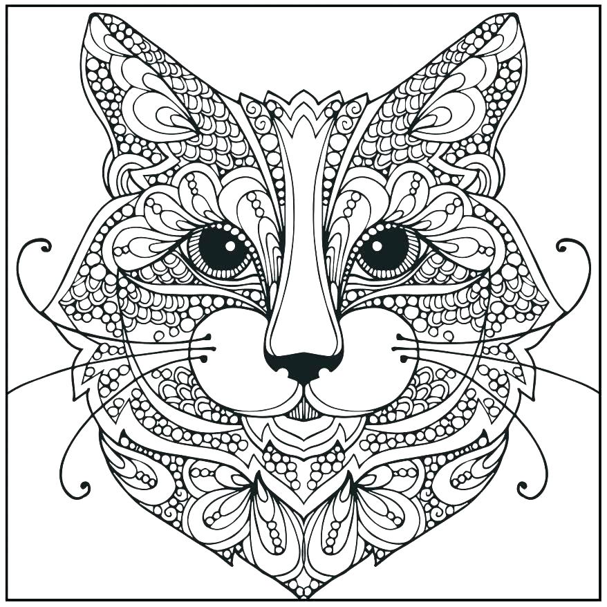 Realistic Cat Coloring Pages Printable at GetColorings.com | Free