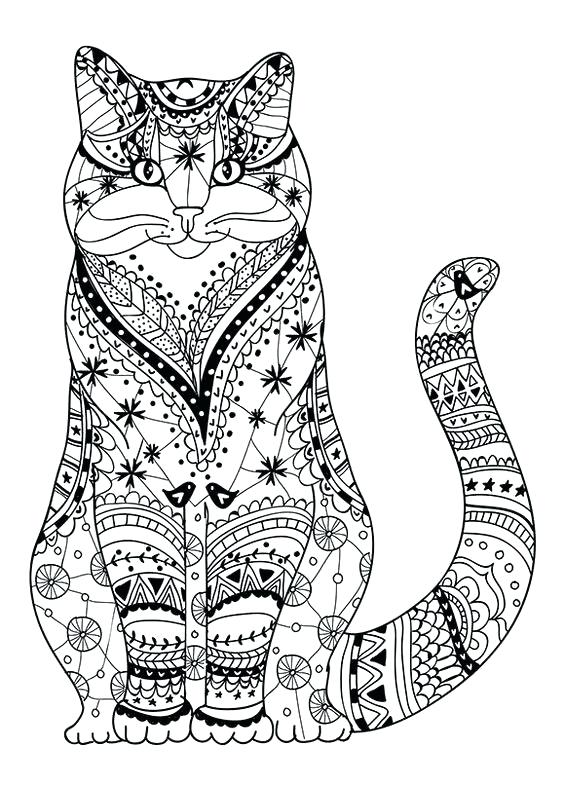 564x786 Cartoon Cat Coloring Pages Printable
