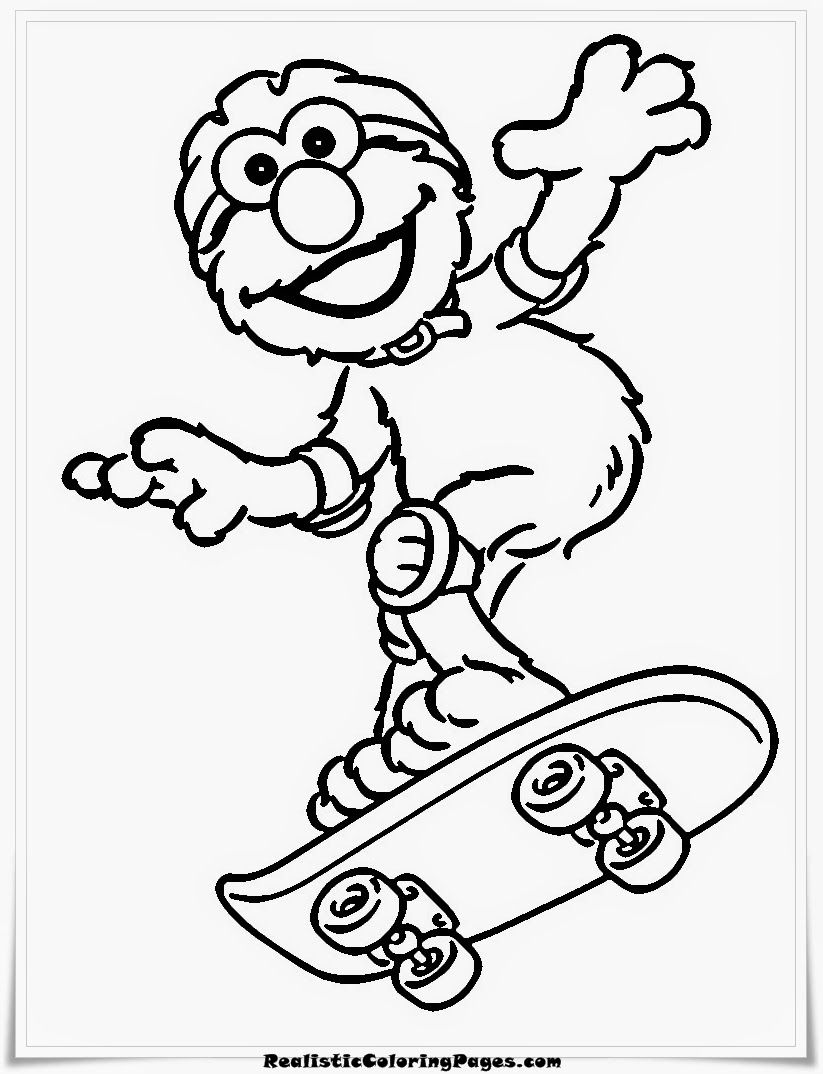 823x1074 Elmo Free Printable Coloring Pages Realistic Coloring Pages