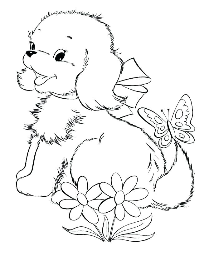 670x820 Realistic Dog Coloring Sheets Printable Pages For Kids