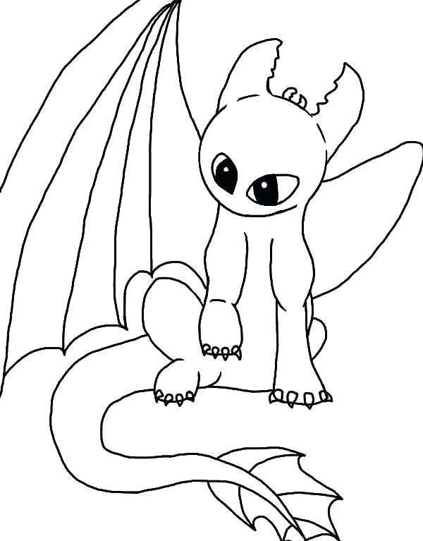Realistic Fire Breathing Dragon Coloring Pages Toothless Dragon 600x767 Realistic Fire Breathing Dragon Coloring Pages Toothless Dragon