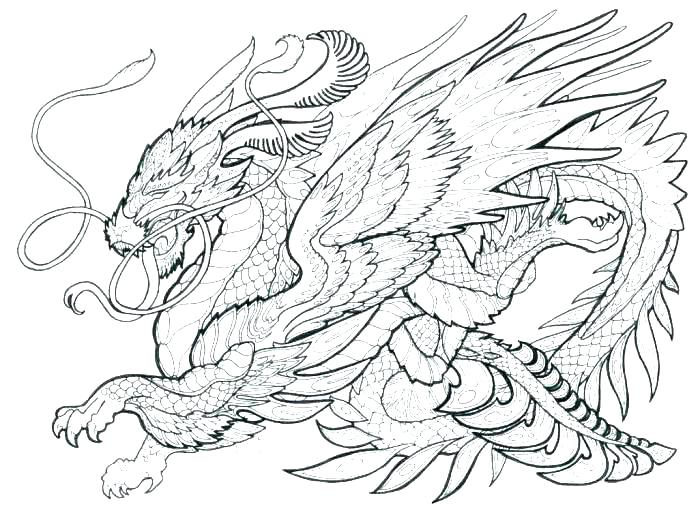 Dragon Coloring Pages Realistic 700x530 Dragon Coloring Pages Realistic