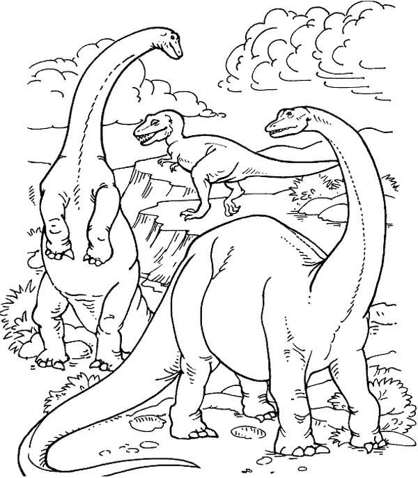 600x686 Realistic Dinosaur Coloring Pages