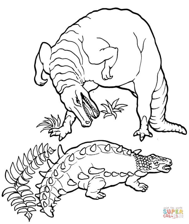 721x851 Dinosaurs Coloring Pages Free Coloring Pages Realistic Dinosaurs