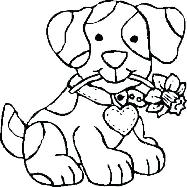 618x618 Dog Coloring Pages Free