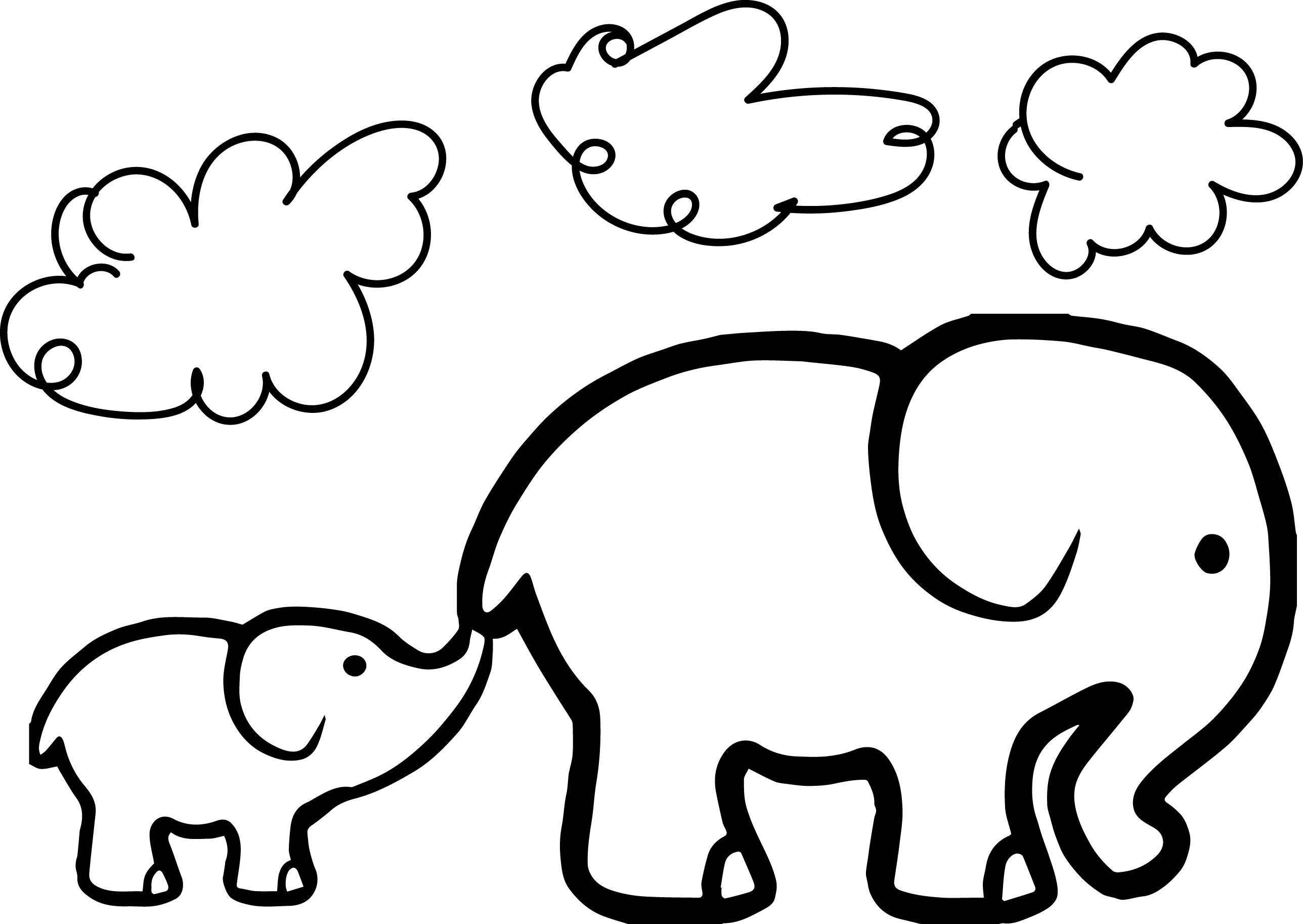2576x1826 Coloring Pages Elephants Book Adult Free African Elephant