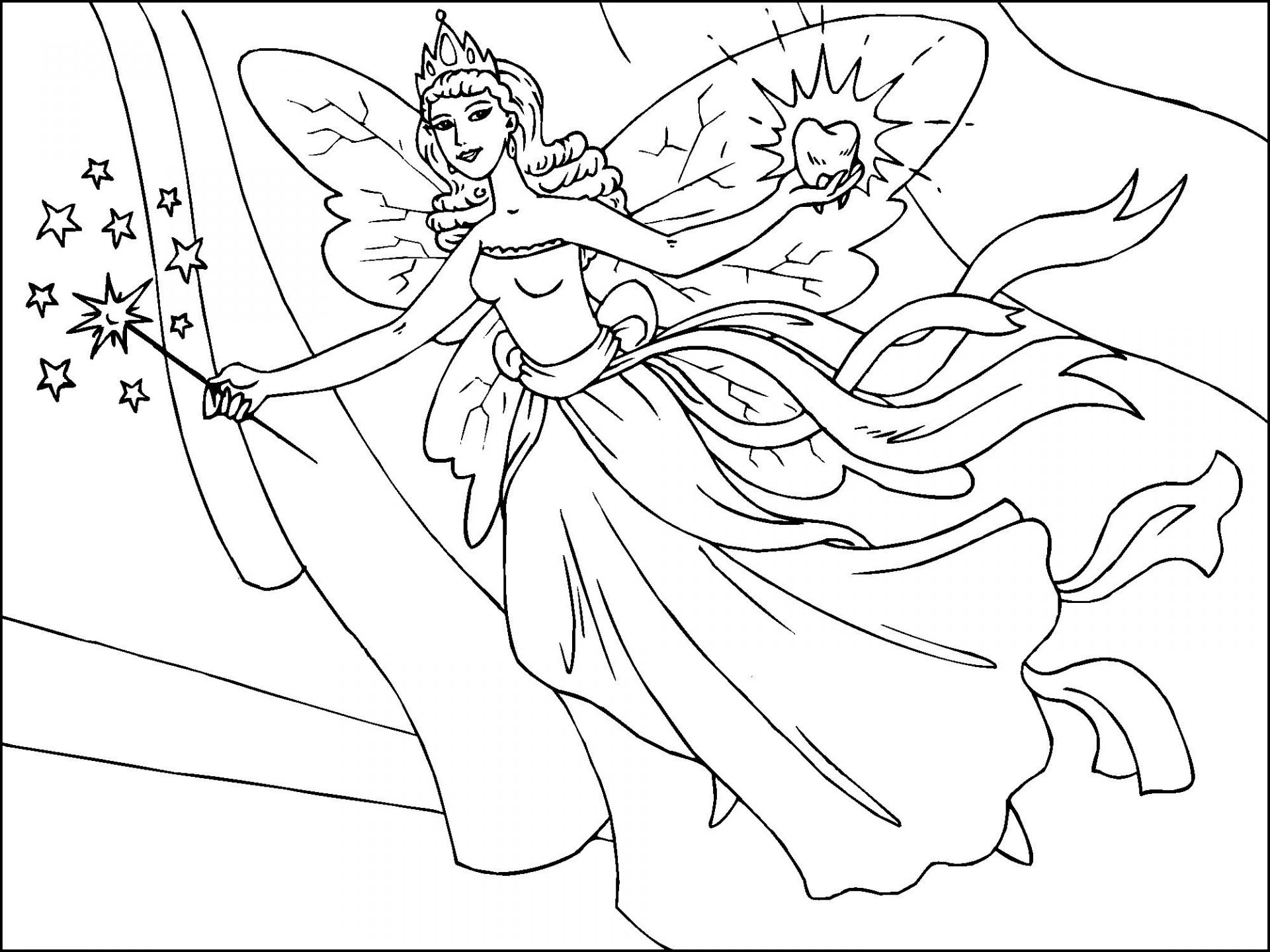 1920x1440 Lifetime Realistic Fairy Coloring Pages Pictures Of Fairies And