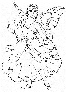213x298 Nicole's Free Coloring Pages Zana Verde Green Fairy Coloring