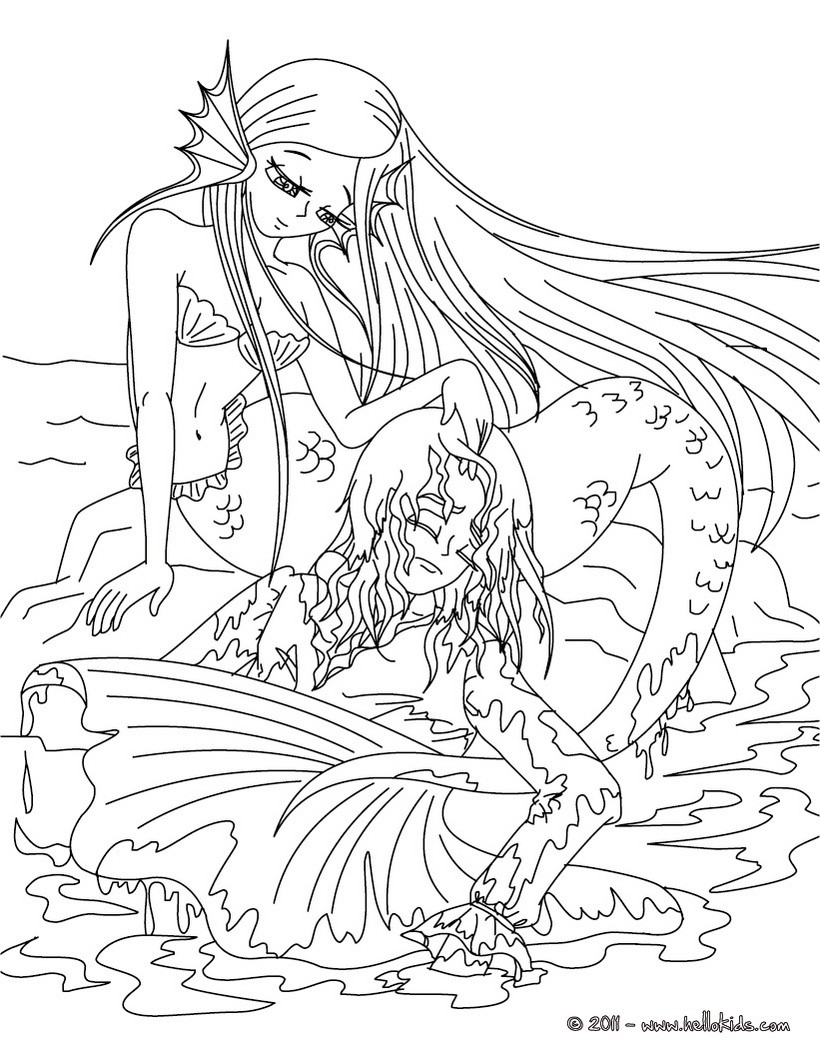 820x1060 The Little Mermaid Tale Coloring Pages
