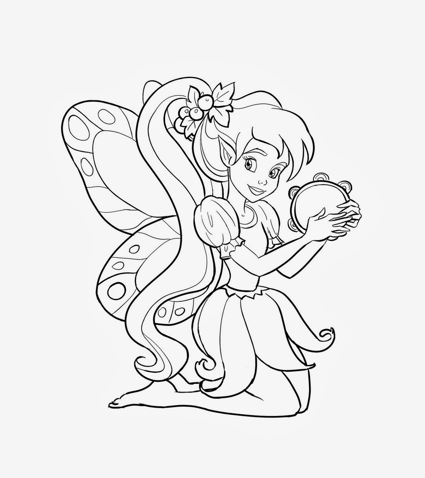 1424x1600 Fairy Coloring Pages