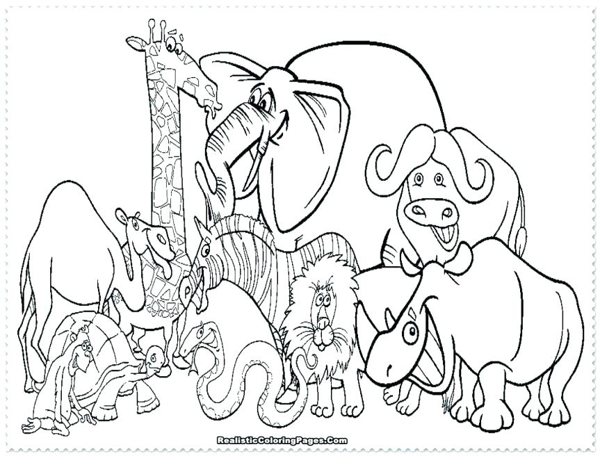 863x656 Animal Coloring Pages To Print Zoo Animal Coloring Page Coloring