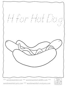 236x305 Food Coloring Pages Cartoon Hot Dog
