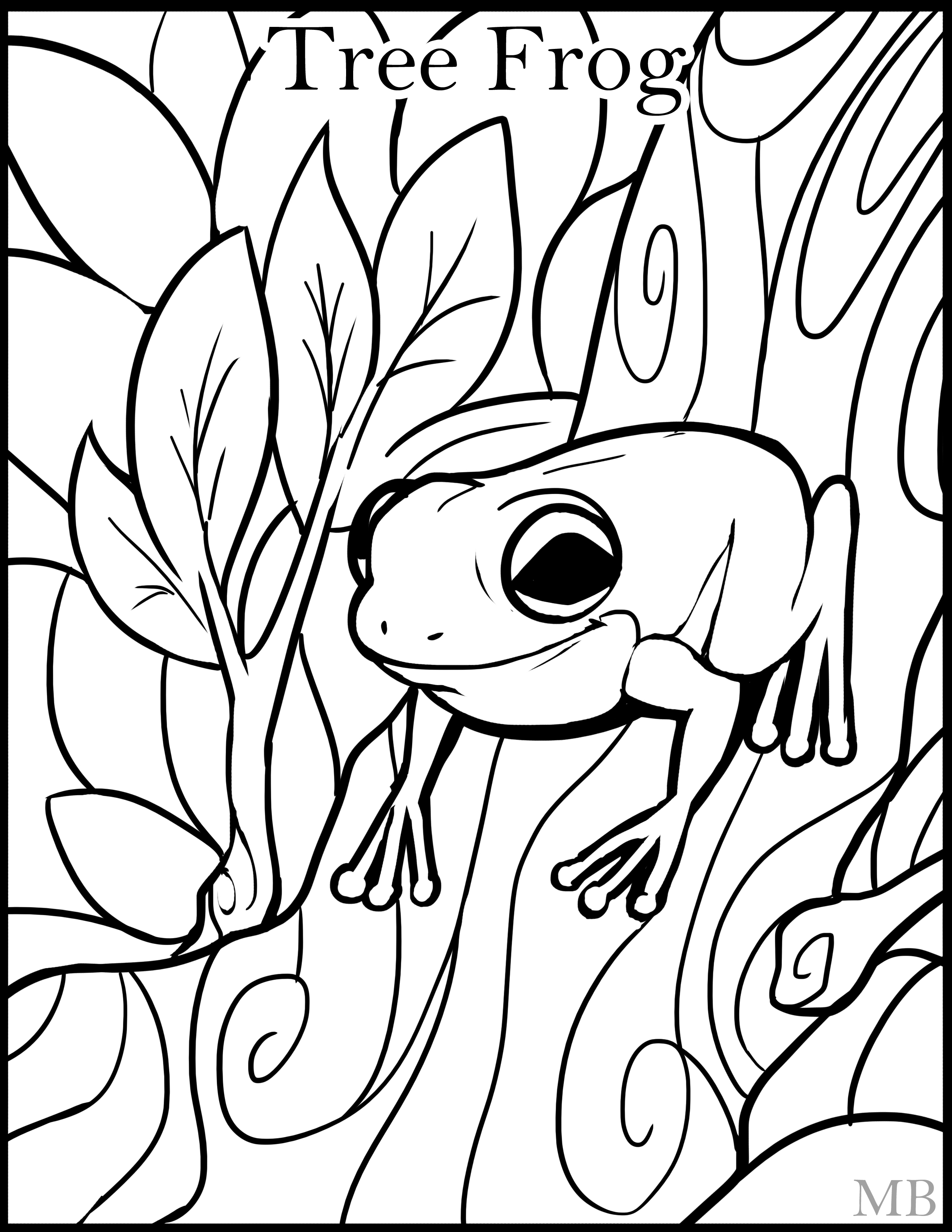 Instructive Realistic Frog Coloring Pages Frog 2550x3300 Instructive Realistic Frog Coloring Pages Frog