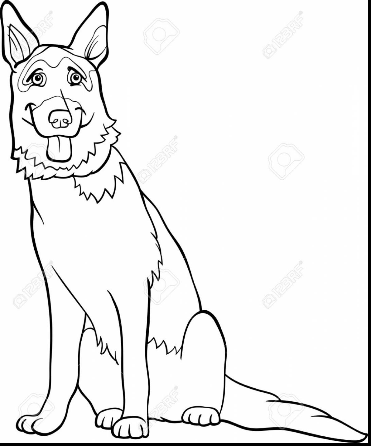 1190x1430 Terrific German Shepherd Coloring Pages Free O