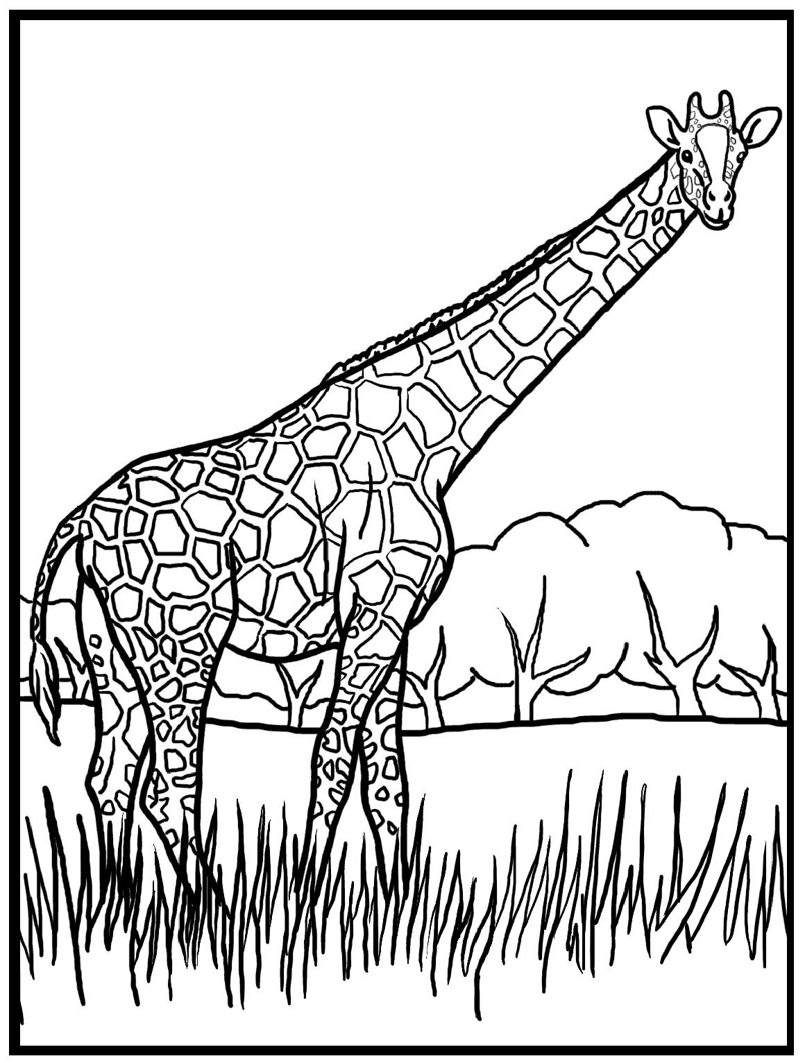 Ultimate Giraffe Coloring Sheets Free Printabl 1160x1532 Ultimate Giraffe Coloring Sheets Free Printabl