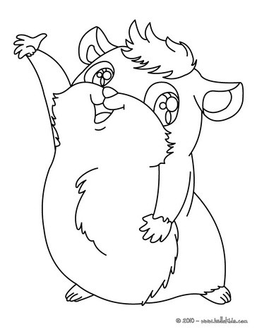 Guinea Pig Coloring Pages 364x470 Guinea Pig Coloring Pages
