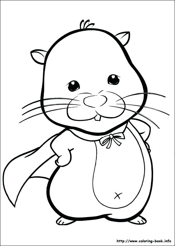567x794 Cute Hamster Coloring Page Free Download Cute Hamster Coloring
