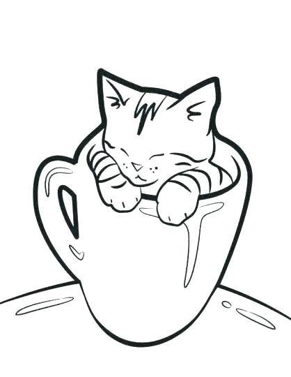 418x540 Cute Kitten Coloring Pages Cute Kitten Coloring Pages Cat