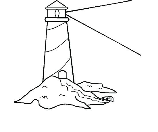 550x457 Lighthouse Coloring Pages Astounding Marvellous Lighthouse
