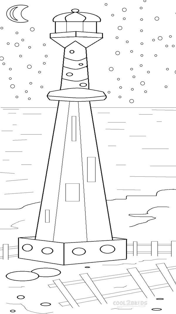 600x1072 Printable Lighthouse Coloring Pages For Kids Cool2bkids